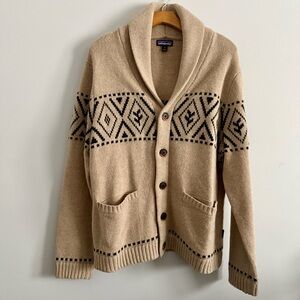 Patagonia Recycled Wool Shawl-Collar Cardigan Sweater